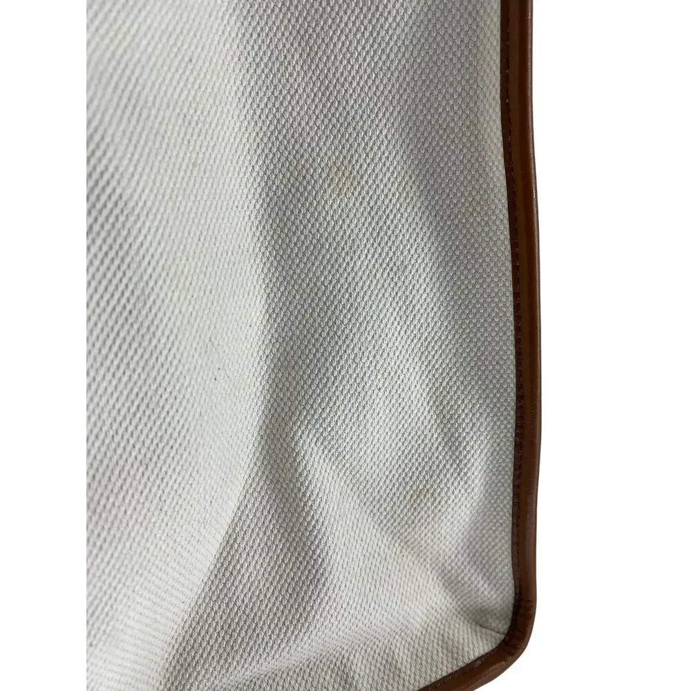 ETRO Embroidered Canvas Shopper Tote Bag Neutrals‎